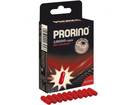 Заказать БАД для женщин ero black line PRORINO Libido Caps - 10 капсул