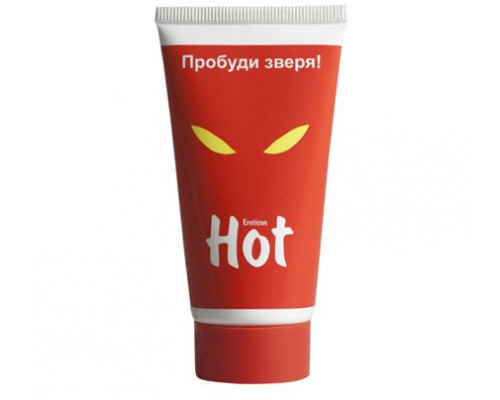 Заказать Возбуждающая гель-смазка HOT с женьшенем - 50 мл.