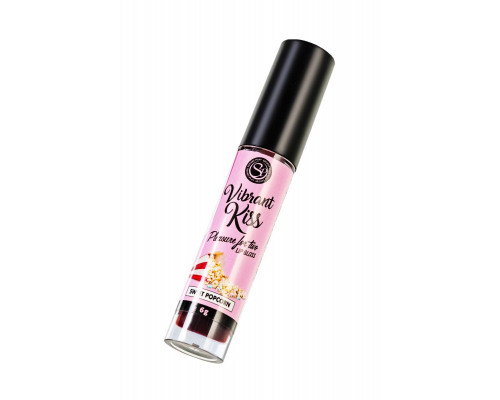 Бальзам для губ Lip Gloss Vibrant Kiss со вкусом попкорна - 6 гр.