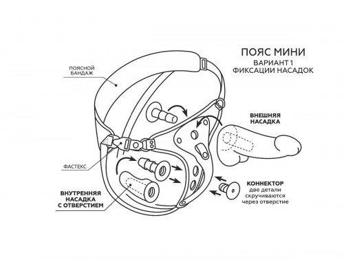 Женский пояс WOMEN Style с 3 насадками