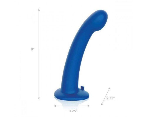 Синяя насадка Remote Control P-Spot G-Spot с черными трусиками - 20 см.